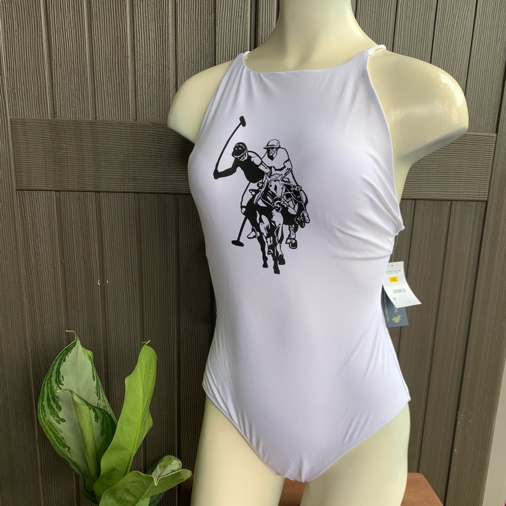 White one piece swimsuit
